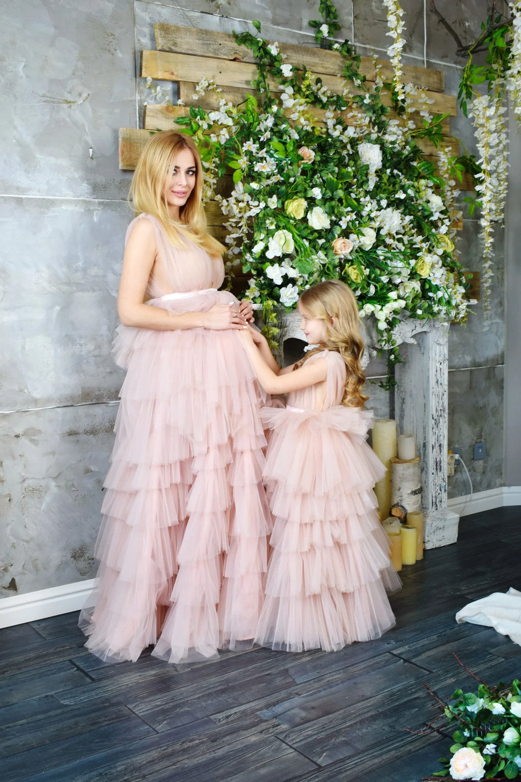Hellblaues Umstandskleid für Babyparty SY019
