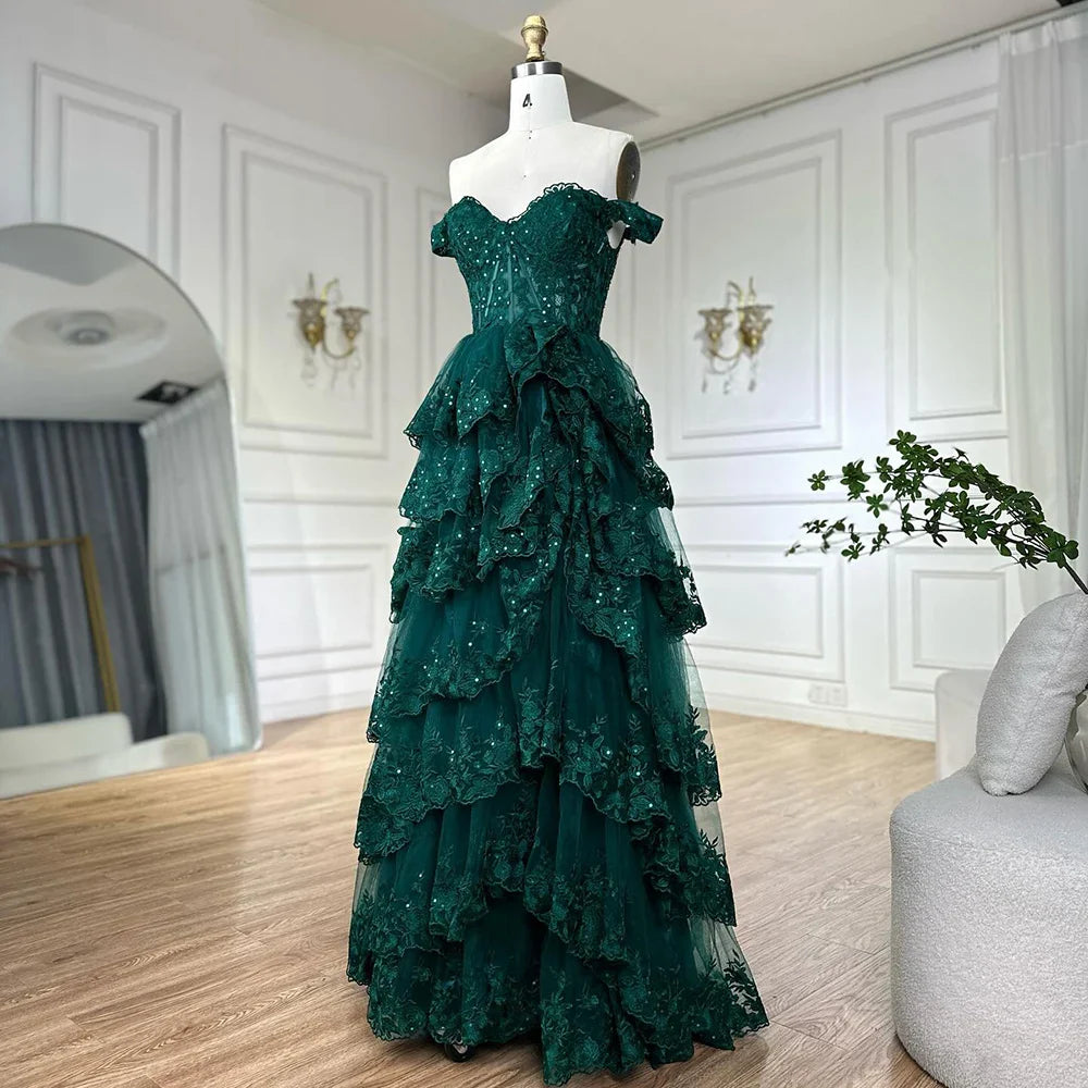 Vestido de noche árabe negro con abertura alta, tirantes finos, corte A, encaje y cuentas, para mujer, para fiesta de boda LA72586 