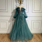 En oferta. Disponible para envío el 6, 8, 10, 12, 14 y 16 de 2025. Elegante vestido de noche árabe de corte A con cuentas y lujo. Vestidos 72655 