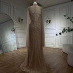 2025 Luxury Dubai Nude Sweetheart Mermaid Beaded Evening Gowns for Women Party LA72560