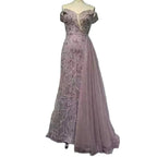 Arabic Cyan Mermaid Beaded Luxury Dubai Evening Dresses Gowns Sexy Strapless 2025 For Women Wedding Party LA72207