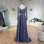 Arabisch Grüne Meerjungfrau Elegante Satin Spitze Perlen Luxus Dubai Abendkleider Kleider Für Frauen Hochzeit Party LA71860A 