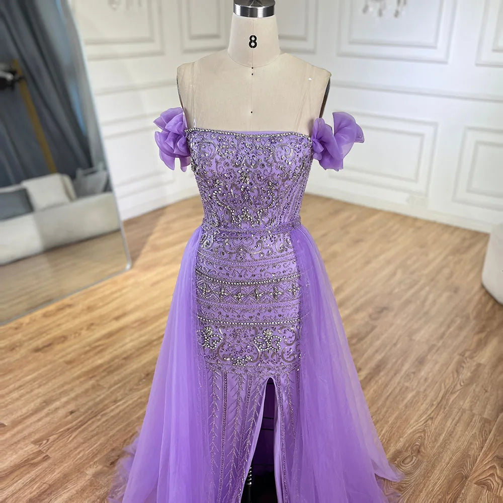 Karamellfarbenes Abendkleid für Damen, Hochzeitsfeier 2025, LA72603 