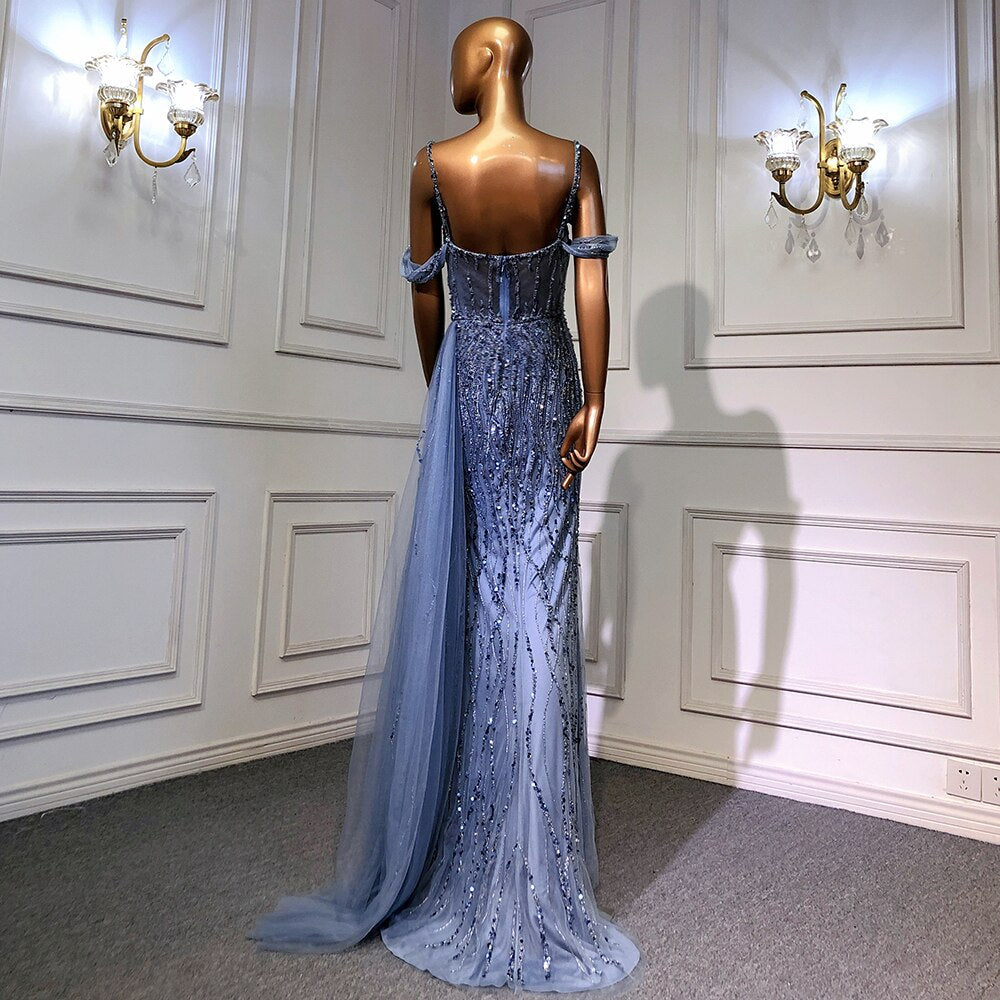 Luxury Mermaid Pink Evening Dresses for Women Wedding Party LA71571