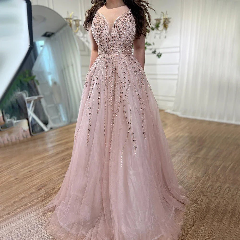Vestido árabe largo de corte A con tirantes finos para graduación, fiesta escolar, graduación, LA71887 