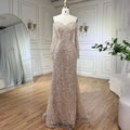 Elegant Off the Shoulder Mermaid Luxury Dubai Evening Dress for Party LA72243