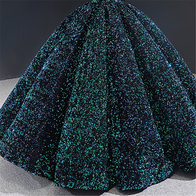 Gold Luxus Meerjungfrau Brautkleider Off Schulter Sparkle Elegante Sexy Brautkleider HA2353 