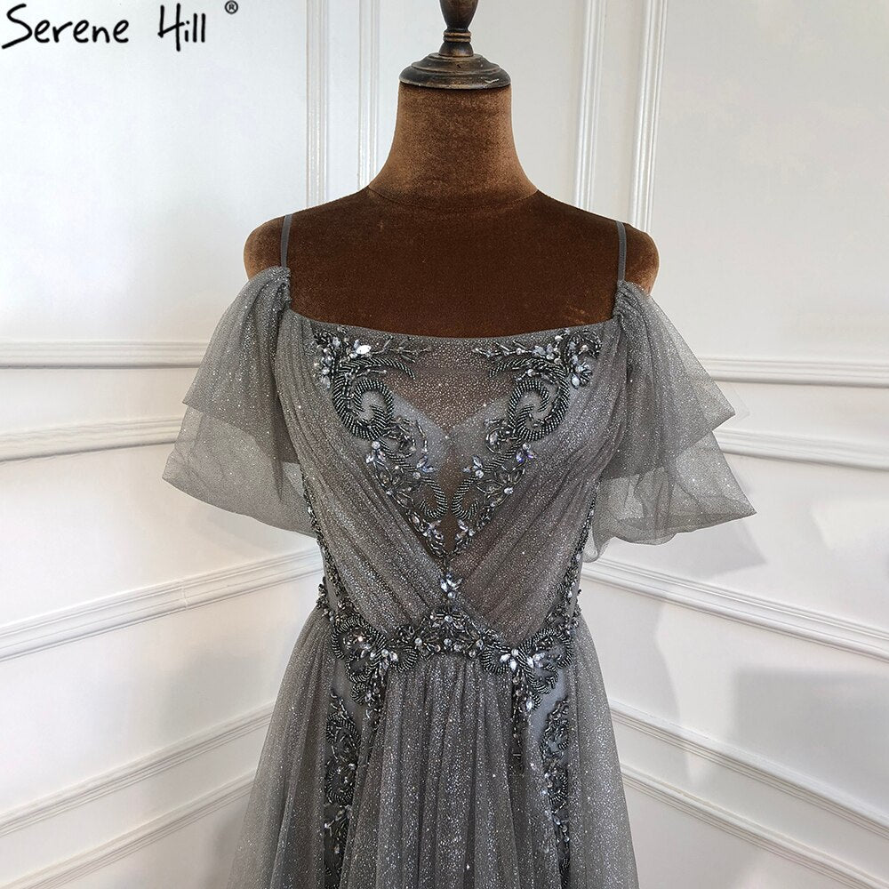Vestido de noche en rojo vino, corte A, corte en A, con cuentas y tirantes finos, para mujer, fiesta, LA70776 