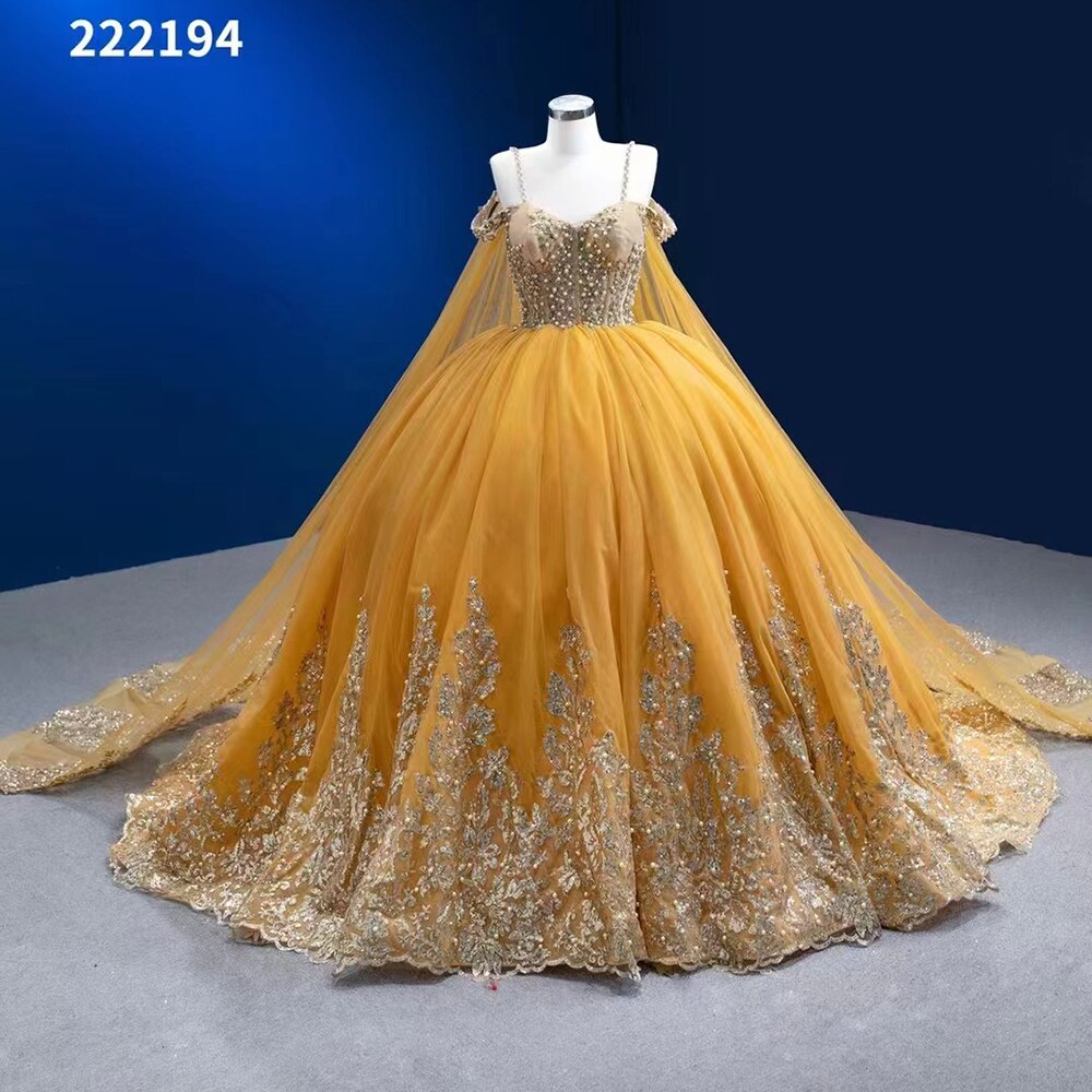 Vestido de novia sexy con tirantes finos, perlas y cuentas, con encaje, estilo capa verde, 2025, alta gama, hecho a medida, HM222194 
