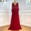 Vestidos de noche grises de lujo, corte A, sexys, con cuentas de diamantes, elegantes, para mujer, fiesta, LA70788 
