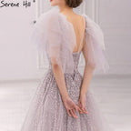 Lilac Luxury A-Line Evening Dresses Gowns 2025 Beaded Sparkle Sexy For Women Party LA71354A