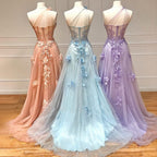 Lilac One Shoulder Split Long 2025 Flower Graduation School Party Kleid Promi-Abschlussballkleider LA71881 