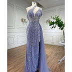 Luxus Perlen Karamell Abendkleider Elegante Lange Arabische Prom Formale Kleider für Frauen Hochzeit Party 2025 LA71778A