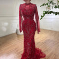 Luxus Grau Nude Mit Cape Meerjungfrau Luxus Abendkleider Kleider 2025 Perlen Elegante Sexy Für Frau Party LA71027 