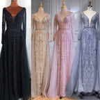 Luxus Muslimischen Rosa Mit Zug Meerjungfrau Elegante Abendkleider Kleider Für Frau Party LA70433 