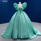 Mint Lace Up Braut Kleider Abendkleider Kleider Für Frauen Party 2025 High-End Nach Maß HM67527 