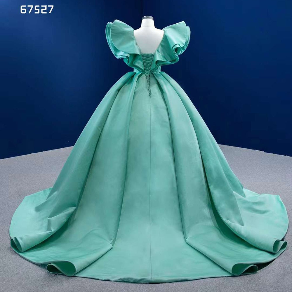 Mint Lace Up Braut Kleider Abendkleider Kleider Für Frauen Party 2025 High-End Nach Maß HM67527 