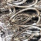 Vestidos de noche musulmanes verdes 2025, vestidos de fiesta de sirena de manga larga para mujer, vestido de lentejuelas, talla grande LA70758 