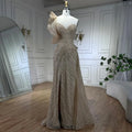 One-Shoulder Nude Meerjungfrau mit Überrock Perlen Abendkleid Kleid für Damen Hochzeit Party 2025 LA72389 