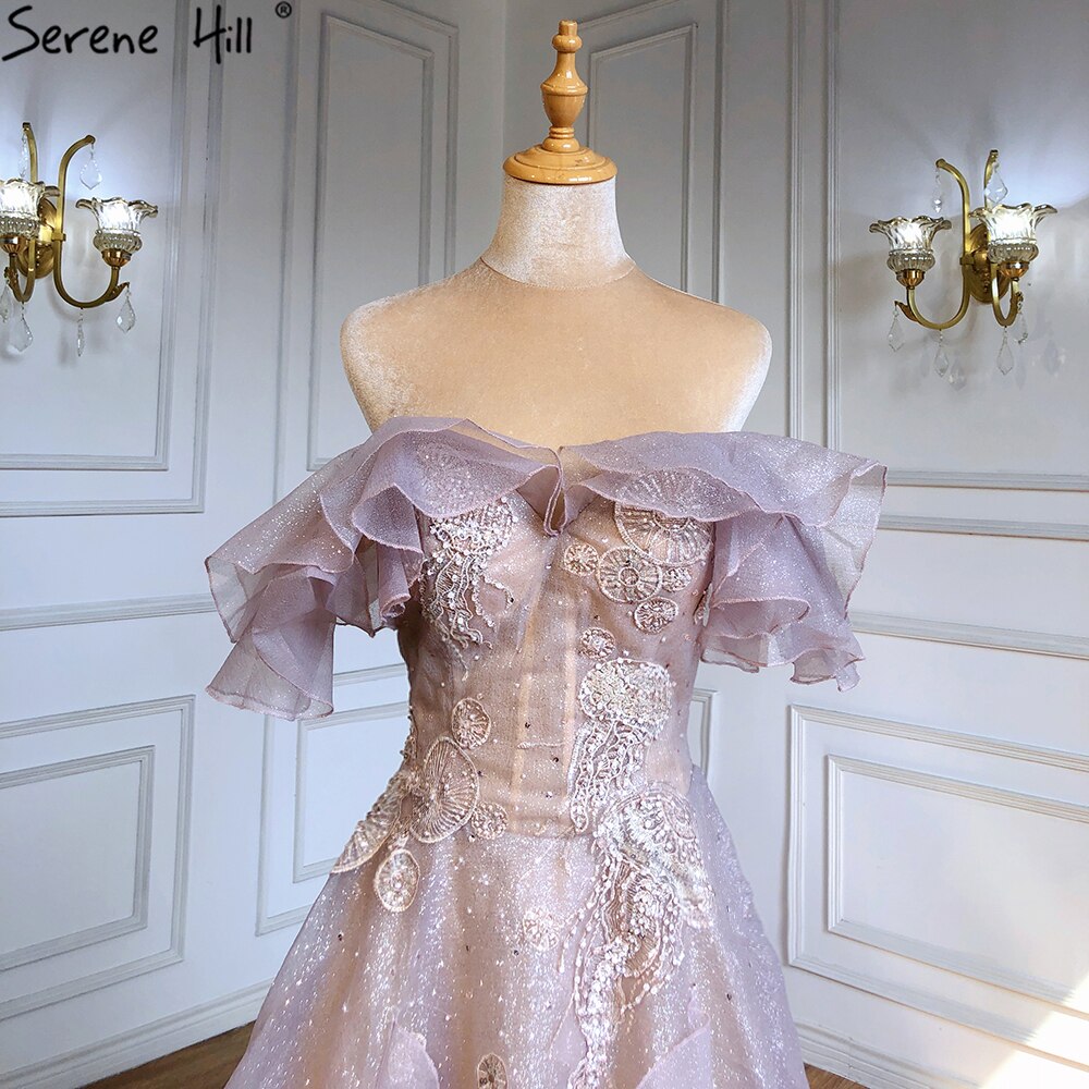 Rosa A-Linie Sexy Abendkleider Kleider 2025 Perlen Schatz Für Frauen Hochzeit Party LA71405 