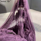 Pink Ruffles Sexy Wedding Dresses 2025 Sleeveless Simple High-end Bridal Dress HM67372 Custom Made