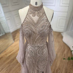 Türkis Meerjungfrau Elegant Mit Überrock Luxus Perlen Abendkleider Kleider Für Frauen Hochzeit Party 2025 LA72298 