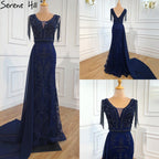 Weinrot mit abnehmbaren Schärpen Abendkleider 2025 Dubai Plus Size Perlen Quaste Luxus Abendkleid LA60846 