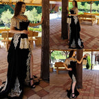 Vestido de noche de terciopelo rojo vino con cola desmontable, elegante, con borlas, sexy, para mujer, fiesta 2025 LA70789 