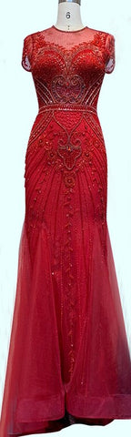 Abendkleid aus blauem Himmel, Diamant-Mantel mit Blick auf Dubai, Abendkleid-Design Formal, LA70757, 2025