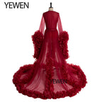 Sexy Umstandsfotografie Kleider Organza Rüschen Schwangerschaft Fotoshooting Kleid Lange Frauen Maxi Umstandskleid Vestidos Sunnderly 