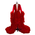 Sexy Umstandsfotografie Kleider Organza Rüschen Schwangerschaft Fotoshooting Kleid Lange Frauen Maxi Umstandskleid Vestidos Sunnderly 