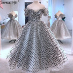 Vestidos de noche sexys midi 2025, vestido de fiesta con vuelo y largo hasta los tobillos, vestido formal LA70568 