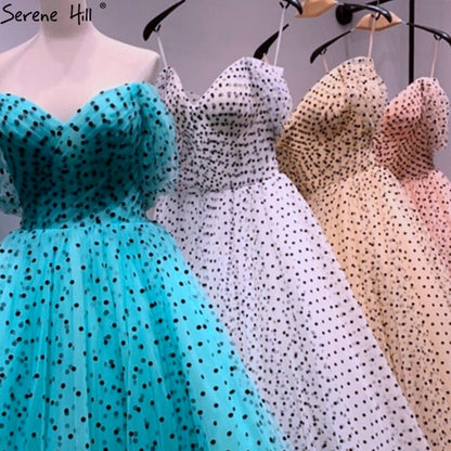 Sexy Midi Abendkleider 2025 Big Puffy Ballkleid Knöchellangen Abendkleid LA70568 