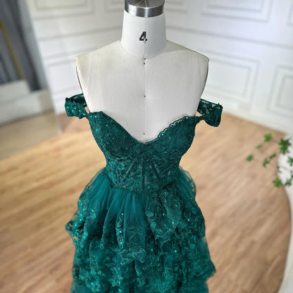 Vestido de noche árabe negro con abertura alta, tirantes finos, corte A, encaje y cuentas, para mujer, para fiesta de boda LA72586 