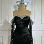 Elegant Sweetheart Yellow Satin Evening Dress LA72777