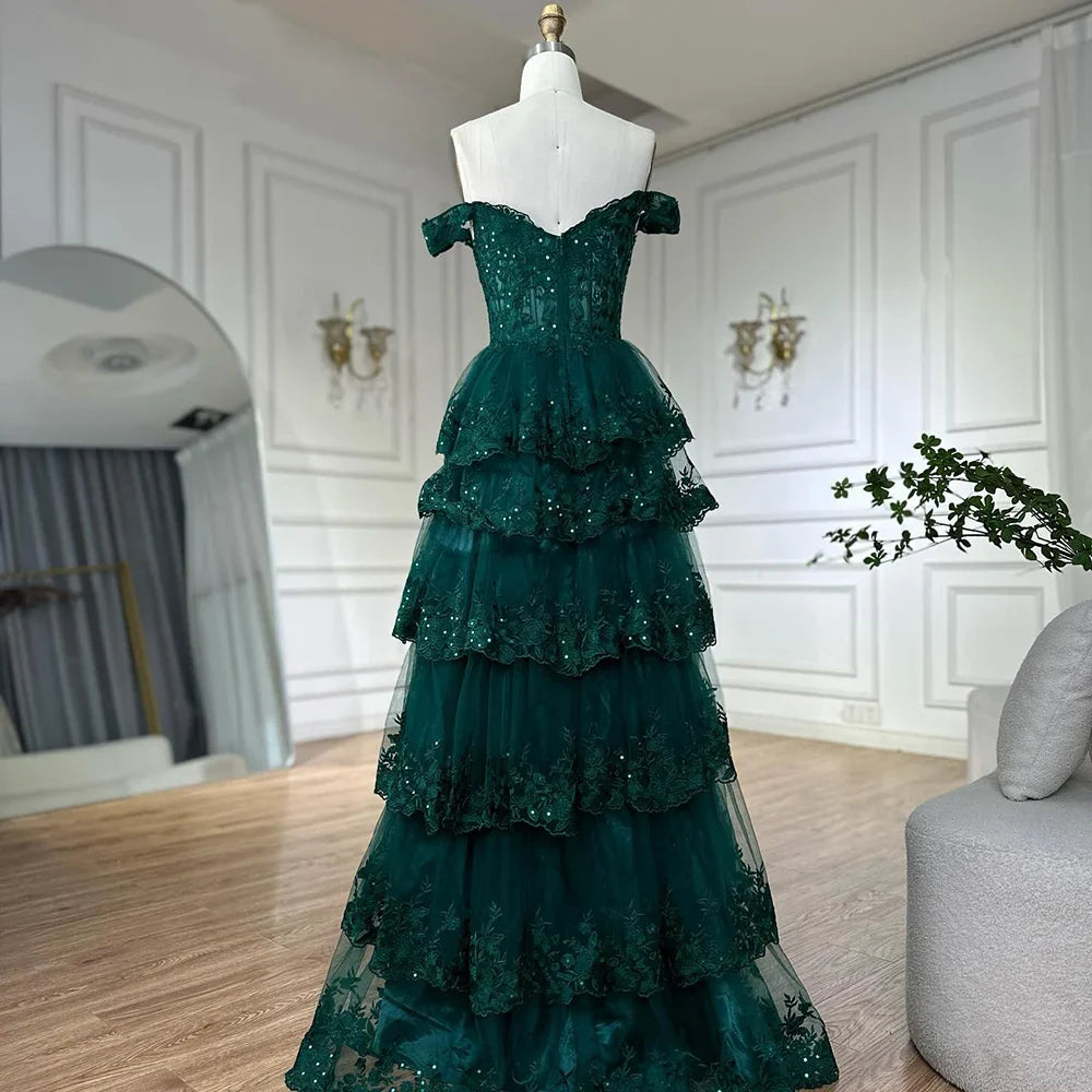 Vestido de noche árabe negro con abertura alta, tirantes finos, corte A, encaje y cuentas, para mujer, para fiesta de boda LA72586 