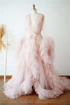 Puffy Tulle Robe Sheer for Maternity Photoshoot SY042