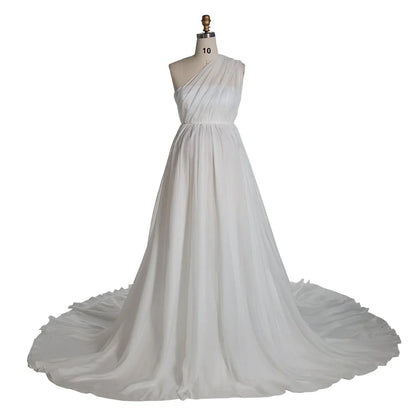 Seidenchiffon-Umstands-Fotoshooting-Kleid Umstands-Fliegenkleid SY240109 