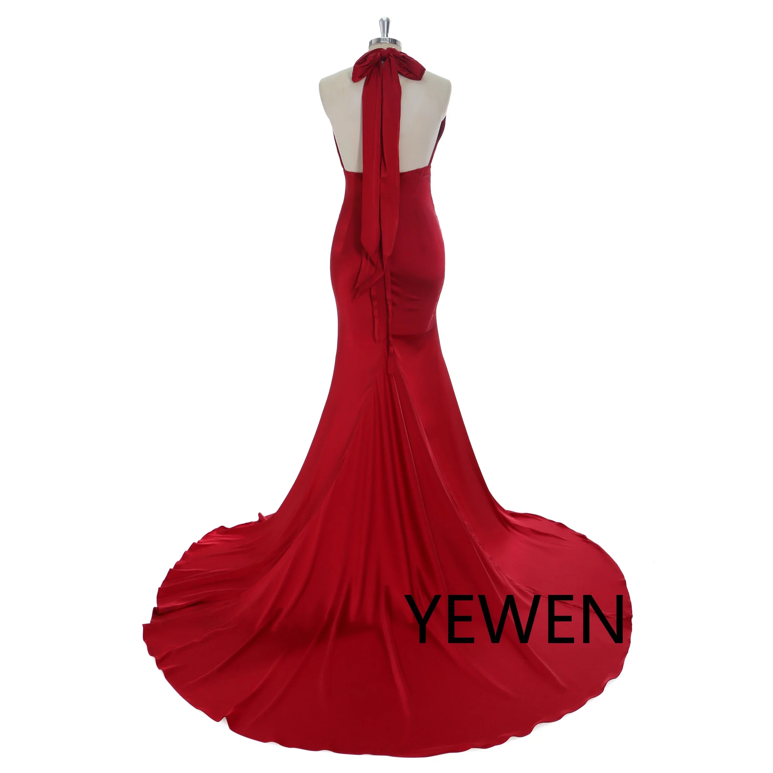 Stretchy Satin Mermaid Maternity Dress for Photo Shoot Maternity Gown Photography Props Sunnderly SY240004