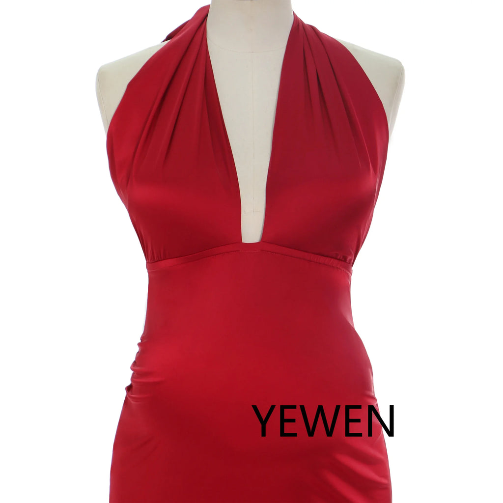 Stretchy Satin Mermaid Maternity Dress for Photo Shoot Maternity Gown Photography Props Sunnderly SY240004