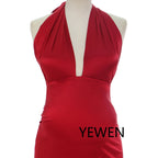 Stretchy Satin Mermaid Maternity Dress for Photo Shoot Maternity Gown Photography Props Sunnderly SY240004