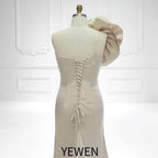 Stretchy Satin Mermaid Style Maternity Gown for Photo Shoot Pregnant Photoshoot Outfit YEWEN SY230734