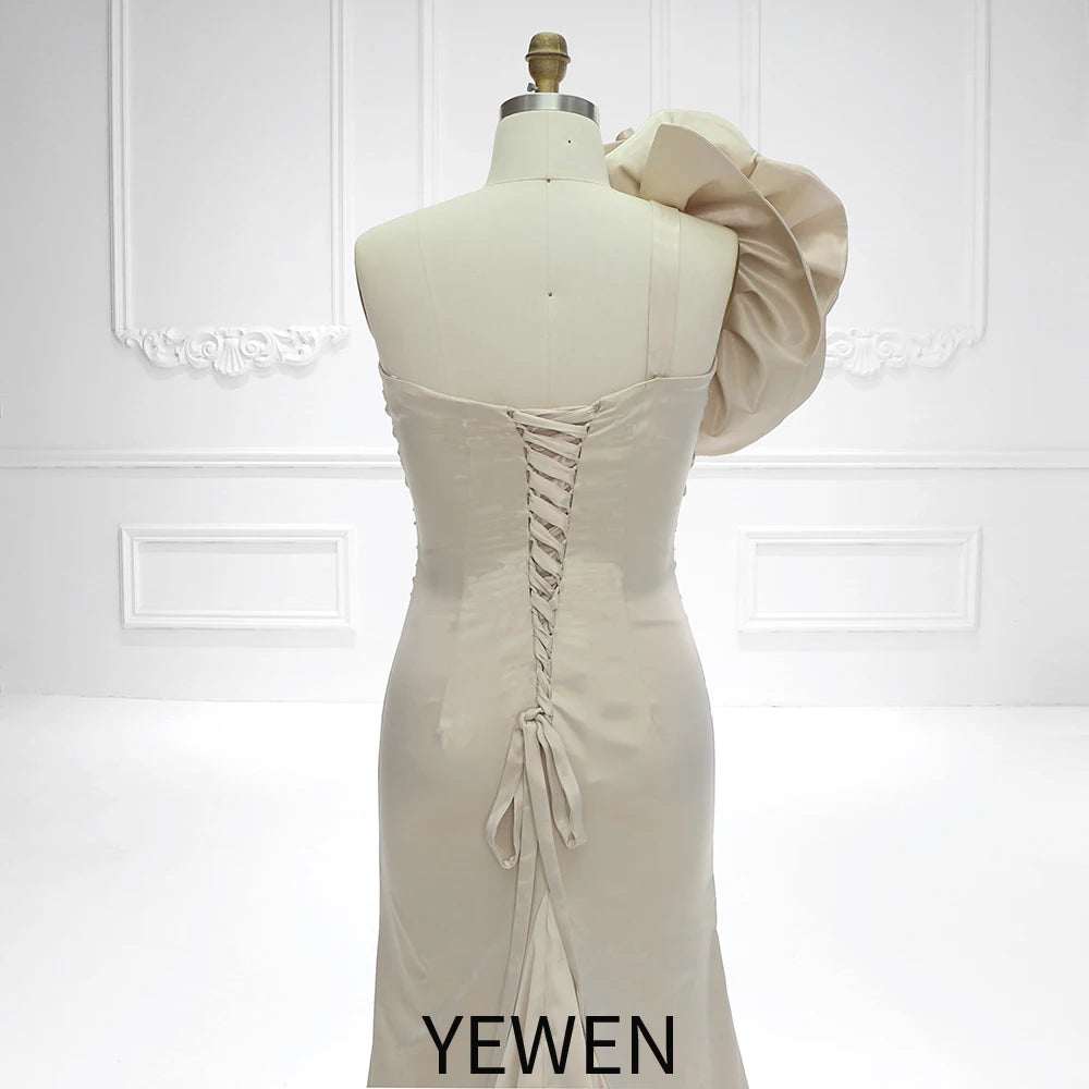 Stretchy Satin Mermaid Style Maternity Gown for Photo Shoot Pregnant Photoshoot Outfit YEWEN SY230734