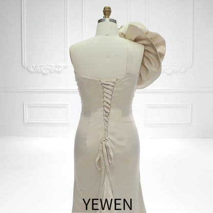 Stretchy Satin Mermaid Style Maternity Gown for Photo Shoot Pregnant Photoshoot Outfit YEWEN SY230734