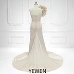 Stretchy Satin Mermaid Style Maternity Gown for Photo Shoot Pregnant Photoshoot Outfit SY230734