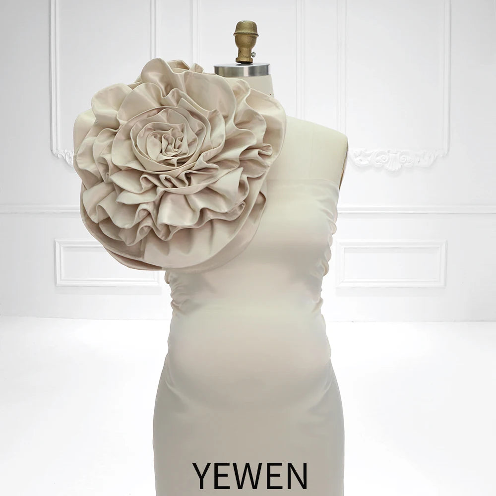 Stretchy Satin Mermaid Style Maternity Gown for Photo Shoot Pregnant Photoshoot Outfit YEWEN SY230734