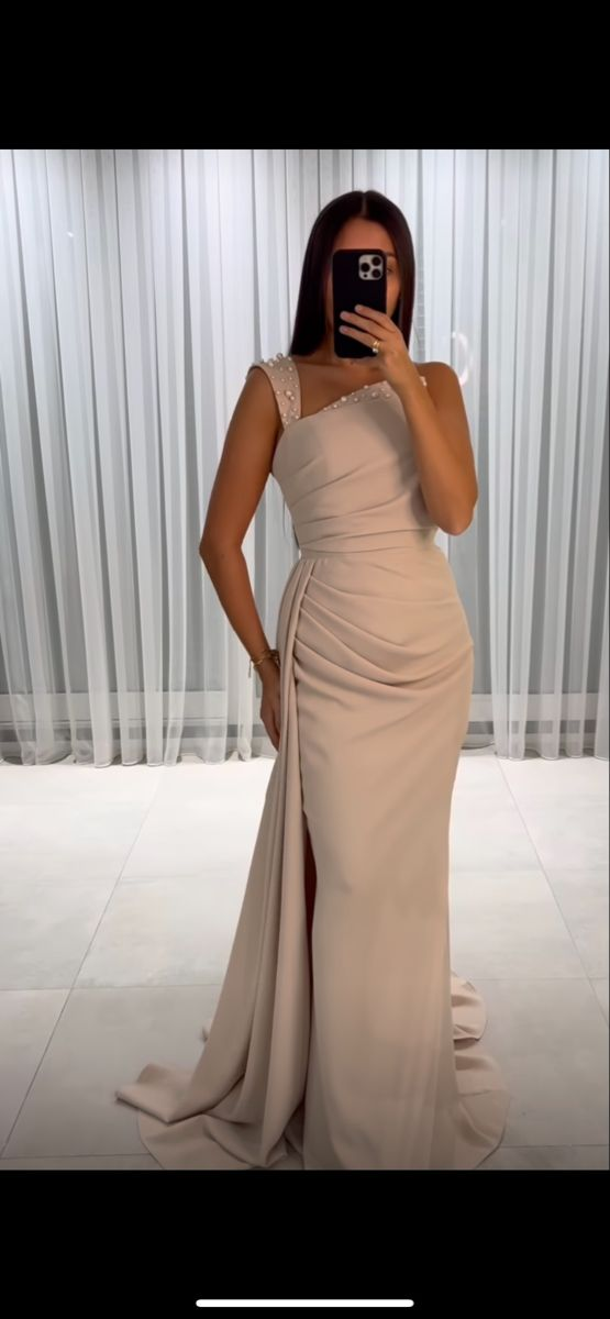 Vestido de noche elegante con corte tubo/columna para graduación Y7078