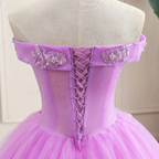 Vestido de quinceañera morado, vestido clásico de princesa Y299