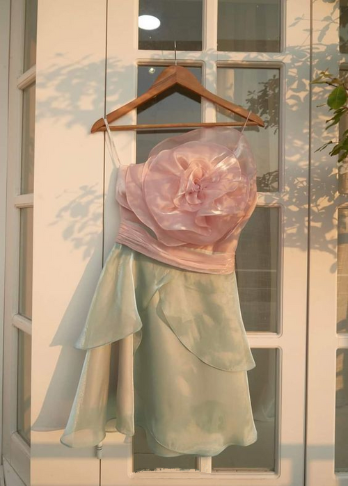 Vestido corto elegante con diseño floral para fiesta de bienvenida, minivestido, vestido de playa Y2000