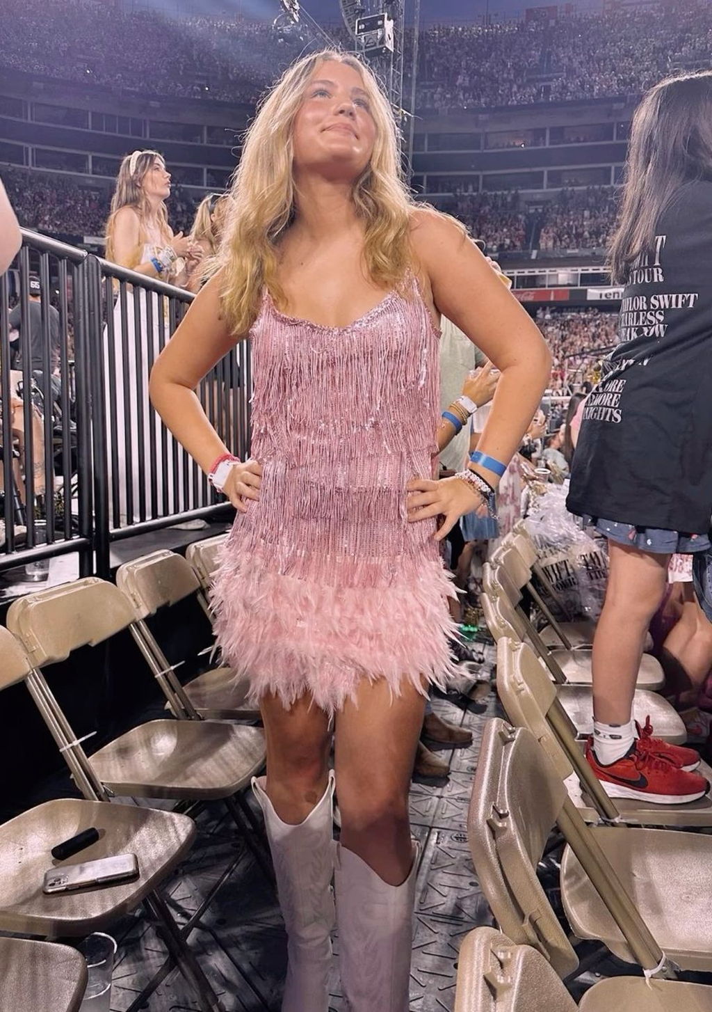 Vestido sexy de plumas con borlas brillantes para mujer, vestido de baile rosa con flecos y lentejuelas, vestido formal de verano, vestido rosa para regreso a casa, Y2470